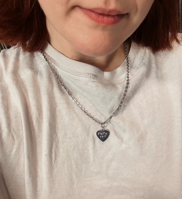 F*CK ICE Heart Necklace