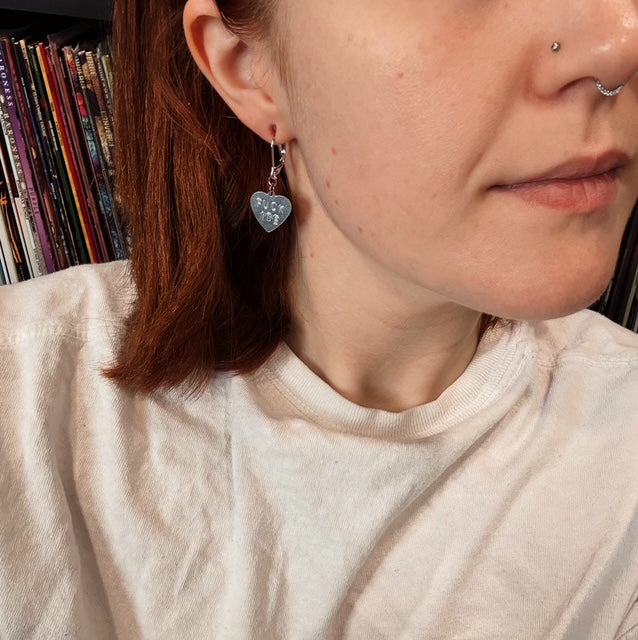 F*CK ICE Heart Earrings