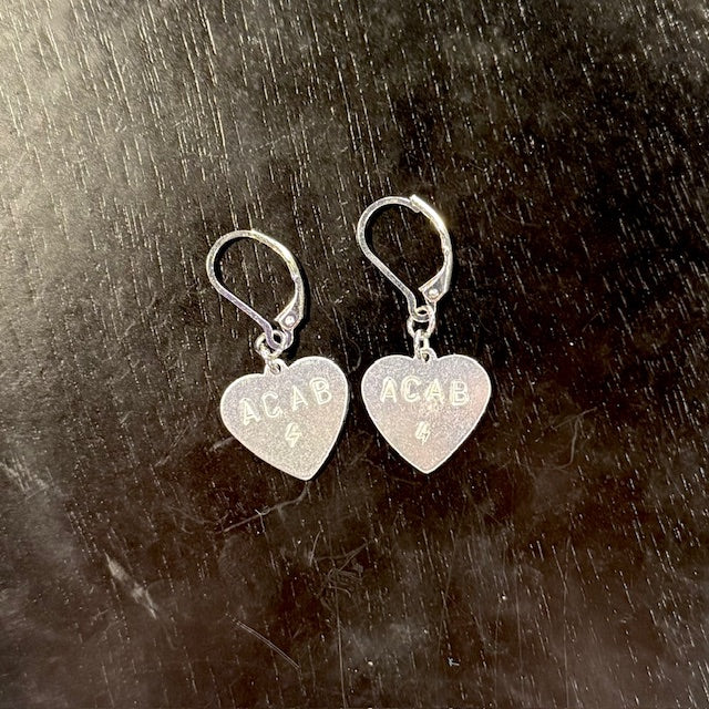 ACAB Heart Earrings